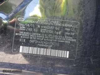 2016 Hyundai Elantra SE with VIN 5NPDH4AE4GH756150, listed as a IAAI auction lot 41600344 with 119,367 mi miles. Bid and sale history available at carsss.com. Image 9.