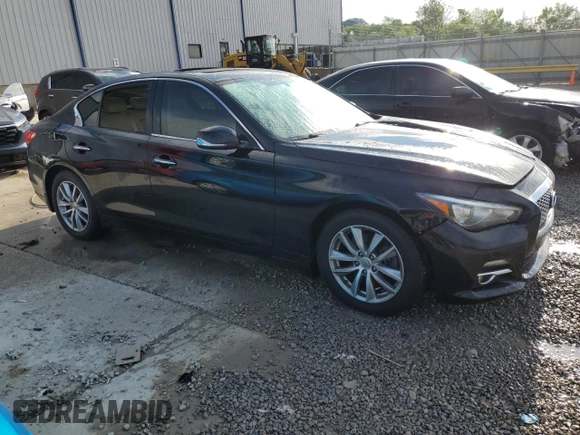 2015 Infiniti Q50 Premium z VIN JN1BV7AR8FM417810, wystawiony jako Copart lot #55492005 z przebiegiem 88 015 mil mil oraz Nie do naprawy • Non repairable. Historia ofert i sprzedaży dostępna na DreamBid. Obrazek 4.