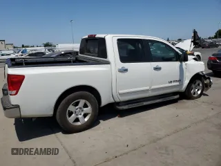 2006 Nissan Titan SE z VIN 1N6AA07A06N535614, wystawiony jako Copart lot #59762005 z przebiegiem 130 296 mil mil oraz Szkoda całkowita • Salvage title. Historia ofert i sprzedaży dostępna na DreamBid. Obrazek 3.