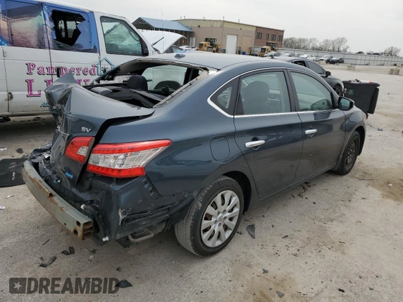 2013 Nissan Sentra SV with VIN 3N1AB7AP1DL754426, listed as a Copart auction lot 52107795 with 51,817 mi miles and Salvage Title. Bid and sale history available at DreamBid. Image 3.