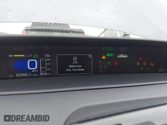 2022 Toyota Prius L Eco with VIN JTDKAMFU4N3183352, listed as a IAAI auction lot 42170623 with 52,244 mi miles and . Bid and sale history available at DreamBid. Image 16.