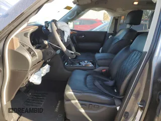 2023 Nissan Armada Platinum with VIN JN8AY2DBXP9834663, listed as a Copart auction lot 76820774 with 17,789 mi miles and Salvage Title. Bid and sale history available at carsss.com. Image 7.