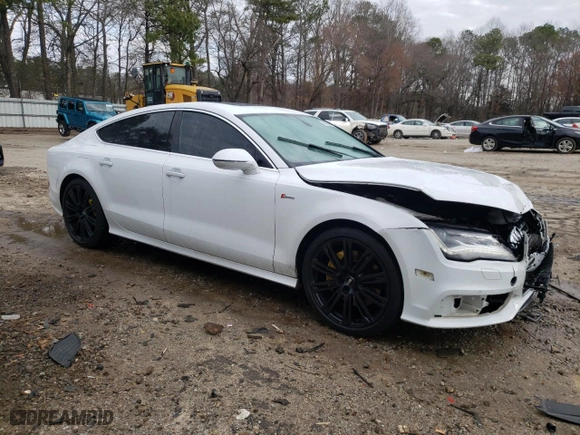 2014 Audi A7 3.0 Prestige with VIN WAU2GAFC9EN071037, listed as a Copart auction lot 44346695 with 125036 miles and Salvage Title. Bid and sale history available at carsss.com. Image 4.