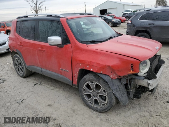 2016 Jeep Renegade Limited z VIN ZACCJADT1GPC76793, wystawiony jako Copart lot #47093365 z przebiegiem 129 838 mil mil oraz Szkoda całkowita • Salvage title. Historia ofert i sprzedaży dostępna na DreamBid. Obrazek 4.
