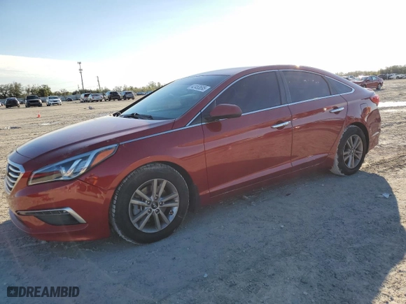 2015 Hyundai Sonata 2.4L SE with VIN 5NPE24AF0FH185480, listed as a Copart auction lot 42453695 with 108,555 mi miles and Salvage Title. Bid and sale history available at carsss.com. Image 1.
