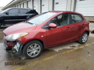 2014 Mazda 2 Sport with VIN JM1DE1KY7E0177518, listed as a Copart auction lot 85895094 with 107,486 mi miles and Salvage Title. Bid and sale history available at carsss.com. Image 1.