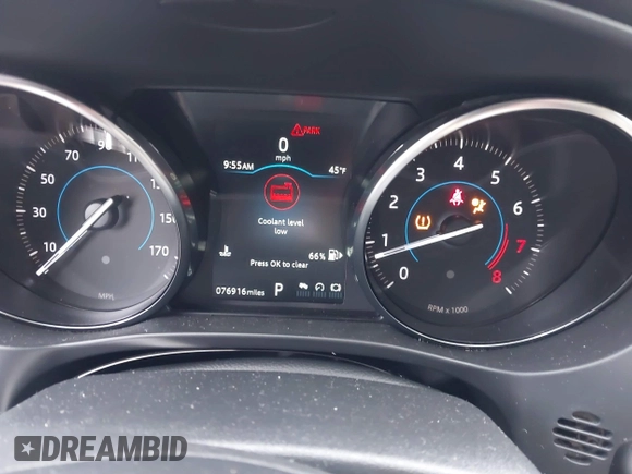 2018 Jaguar F-Pace 25t Premium with VIN SADCJ2FX0JA293960, listed as a IAAI auction lot 41099021 with 76,916 mi miles and . Bid and sale history available at DreamBid. Image 7.