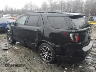 2017 Ford Explorer Sport with VIN 1FM5K8GT9HGB38228, listed as a Copart auction lot 44203005 with Not Provided miles and Salvage Title. Bid and sale history available at carsss.com. Image 2.