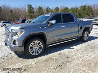 2020 GMC Sierra 1500 Denali with VIN 3GTU9FEL7LG424000, listed as a Copart auction lot 47012455 with 30,398 mi miles and Salvage Title. Bid and sale history available at carsss.com. Image 1.