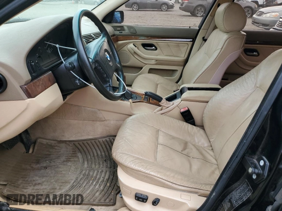 2001 BMW 5 Series 525iA with VIN WBADT43451GX26876, listed as a Copart auction lot 81633584 with 143,136 mi miles and Salvage Title. Bid and sale history available at carsss.com. Image 7.