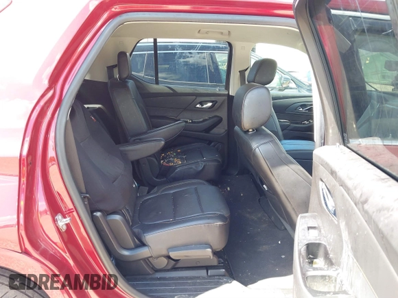 2018 Chevrolet Traverse Premier with VIN 1GNERKKW6JJ173579, listed as a IAAI auction lot 39725683 with 63,682 mi miles. Bid and sale history available at carsss.com. Image 8.