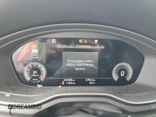 2022 Audi A5 Sportback S line Premium Plus z VIN WAUFACF59NA018118, wystawiony jako Copart lot #55637735 z przebiegiem 34 568 mil mil oraz Szkody całkowita. Historia ofert i sprzedaży dostępna na DreamBid. Obrazek 9.