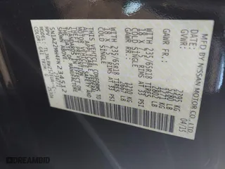 2015 Nissan Murano SL with VIN 5N1AZ2MH4FN234512, listed as a IAAI auction lot 41099415 with 86,365 mi miles. Bid and sale history available at carsss.com. Image 9.