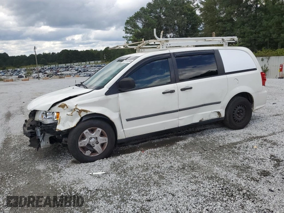 2012 Ram Cargo Van with VIN 2C4RDGAGXCR153365, listed as a Copart auction lot 72135354 with 0 mi miles and Salvage Title. Bid and sale history available at carsss.com. Image 1.