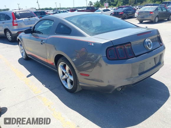 2014 Ford Mustang V6 with VIN 1ZVBP8AM4E5291307, listed as a IAAI auction lot 42026370 with 76,084 mi miles. Bid and sale history available at carsss.com. Image 3.