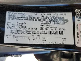 2017 Ford Fiesta SE with VIN 3FADP4BJ9HM110280, listed as a Copart auction lot 50011825 with 88,923 mi miles and Salvage Title. Bid and sale history available at carsss.com. Image 12.