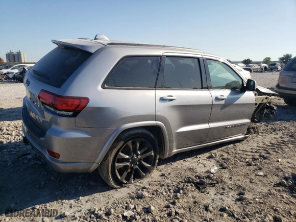 2021 Jeep Grand Cherokee Laredo X with VIN 1C4RJEAG5MC625608, listed as a Copart auction lot 74447194 with 43,378 mi miles and Salvage Title. Bid and sale history available at carsss.com. Image 3.