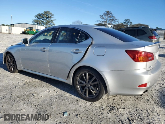 2006 Lexus IS 250 Manual with VIN JTHBK262665018536, listed as a Copart auction lot 45328565 with 266,705 mi miles and Salvage Title. Bid and sale history available at carsss.com. Image 2.
