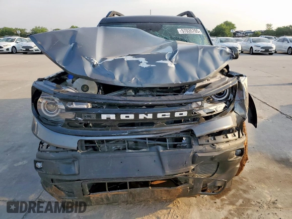 2024 Ford Bronco Sport Outer Banks with VIN 3FMCR9C65RRF13387, listed as a Copart auction lot 57035705 with 5,488 mi miles and Salvage title. Bid and sale history available at DreamBid. Image 5.
