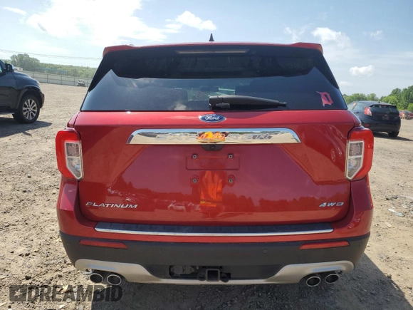 2022 Ford Explorer Platinum с VIN 1FM5K8HC9NGA75383, выставлен на аукционе Copart как лот 54702175 с пробегом 65 848 миль миль и Списание • Salvage title. История ставок и продаж доступна на DreamBid. Изображение 6.