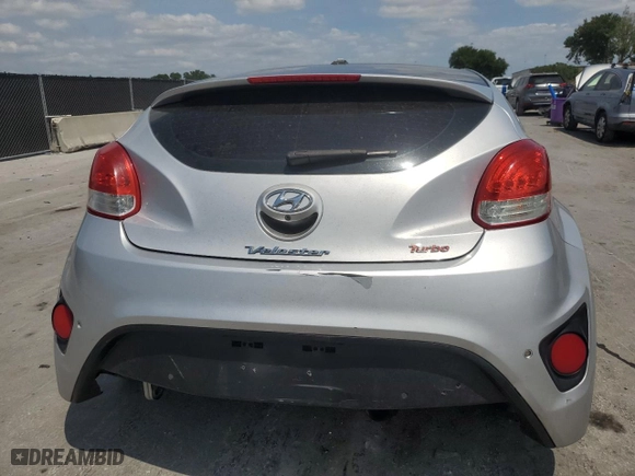 2014 Hyundai Veloster Turbo with VIN KMHTC6AE0EU192680, listed as a Copart auction lot 54486575 with 129,949 mi miles and Clean Title. Bid and sale history available at carsss.com. Image 6.