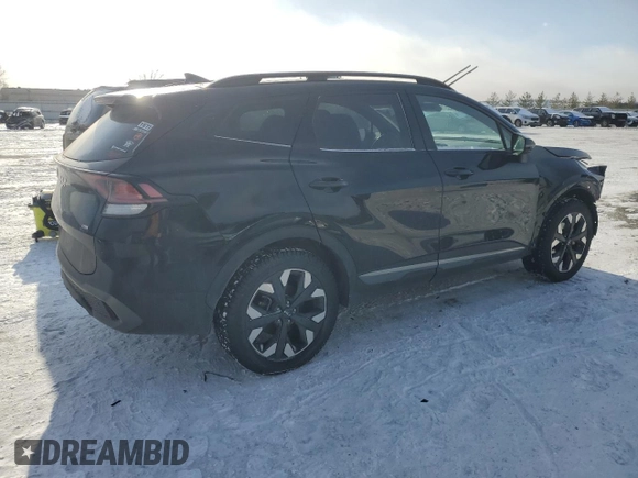 2023 Kia Sportage X-Line with VIN 5XYK6CAFXPG097403, listed as a Copart auction lot 43852115 with 47,237 mi miles and Salvage Title. Bid and sale history available at carsss.com. Image 3.
