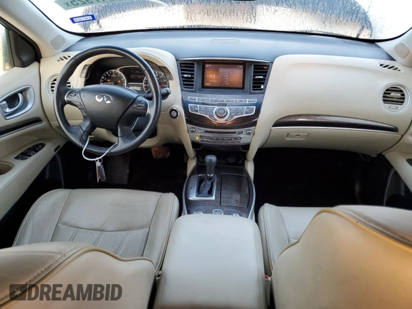 2015 Infiniti QX60 with VIN 5N1AL0MM7FC505044, listed as a Copart auction lot 50347925 with 82,514 mi miles and Salvage title. Bid and sale history available at DreamBid. Image 8.