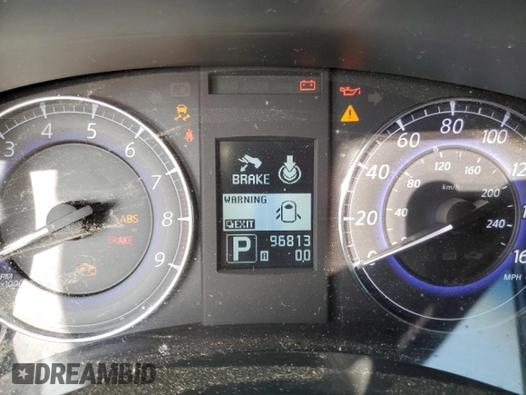 2013 Infiniti EX Journey with VIN JN1BJ0HP0DM430359, listed as a Copart auction lot 75567054 with 96,813 mi miles and Salvage title. Bid and sale history available at DreamBid. Image 9.