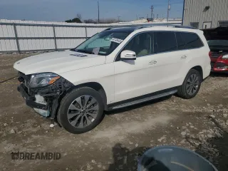 2019 Mercedes-Benz GLS with VIN 4JGDF6EE9KB225883, listed as a Copart auction lot 49136445 with 114,860 mi miles and Salvage Title. Bid and sale history available at carsss.com. Image 1.