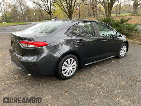 2020 Toyota Corolla LE with VIN 5YFEPRAE7LP104608, listed as a Copart auction lot 55797045 with 48,825 mi miles and Clean Title. Bid and sale history available at carsss.com. Image 4.