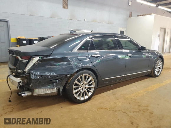 2019 Cadillac CT6 Luxury AWD with VIN 1G6KB5RS5KU129483, listed as a Copart auction lot 60120005 with 49,243 mi miles and Salvage title. Bid and sale history available at DreamBid. Image 3.