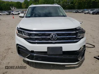 2021 Volkswagen Atlas SEL Premium R-Line with VIN 1V2FR2CA3MC550747, listed as a Copart auction lot 57286075 with Not provided miles and Salvage title. Bid and sale history available at DreamBid. Image 5.