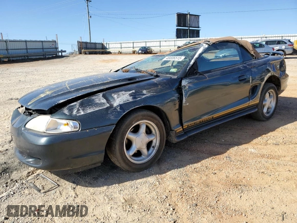 1998 Ford Mustang with VIN 1FAFP4448WF146815, listed as a Copart auction lot 47845875 with 143,849 mi miles and Clean Title. Bid and sale history available at carsss.com. Image 1.