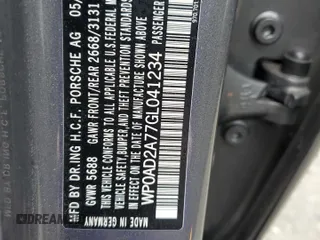 2016 Porsche Panamera S Hybrid z VIN WP0AD2A77GL041234, wystawiony jako Copart lot #68793423 z przebiegiem 51 180 mil mil oraz . Historia ofert i sprzedaży dostępna na DreamBid. Obrazek 13.