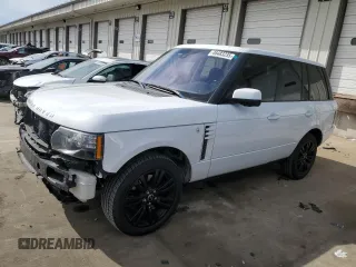 2012 Land Rover Range Rover HSE Lux with VIN SALMF1D43CA391140, listed as a Copart auction lot 46483235 with 147,606 mi miles and Salvage Title. Bid and sale history available at DreamBid. Image 1.