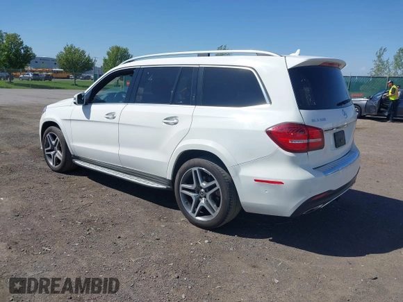 2019 Mercedes-Benz GLS 550 with VIN 4JGDF7DE8KB196691, listed as a IAAI auction lot 42301592 with 57,466 mi miles and . Bid and sale history available at DreamBid. Image 3.