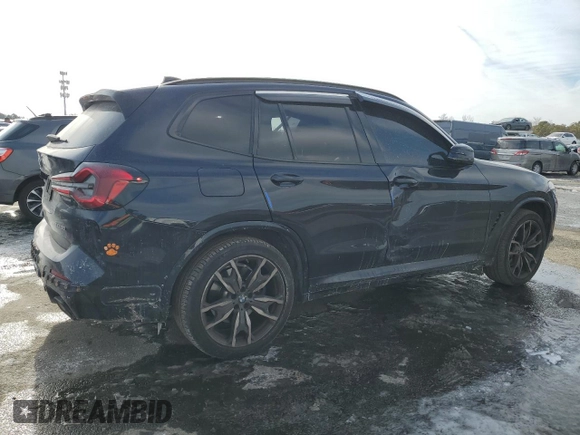 2023 BMW X3 xDrive30i with VIN 5UX53DP00P9N94085, listed as a Copart auction lot 88766165 with 15,906 mi miles and Salvage Title. Bid and sale history available at carsss.com. Image 3.