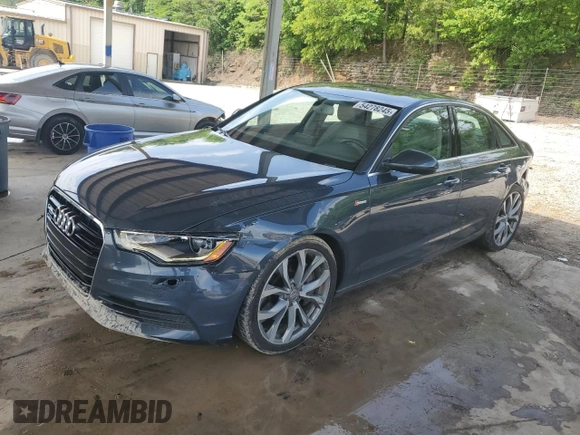 2014 Audi A6 Premium Plus with VIN WAUFGAFC5EN006719, listed as a Copart auction lot 54278245 with 150,104 mi miles and Salvage title. Bid and sale history available at DreamBid. Image 1.