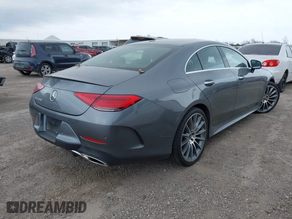2020 Mercedes-Benz CLS with VIN W1K2J5JB5LA075199, listed as a IAAI auction lot 41243163 with 20,947 mi miles. Bid and sale history available at carsss.com. Image 4.