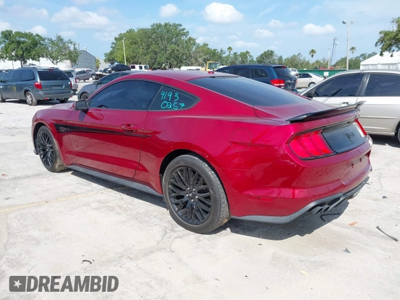 2018 Ford Mustang GT with VIN 1FA6P8CF1J5111574, listed as a IAAI auction lot 42093354 with 31,915 mi miles. Bid and sale history available at carsss.com. Image 3.