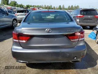 2014 Lexus LS 460 with VIN JTHCL5EF7E5021967, listed as a Copart auction lot 57899953 with 40,355 mi miles and Salvage title. Bid and sale history available at DreamBid. Image 6.
