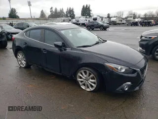 2015 Mazda 3 S Grand Touring with VIN JM1BM1W33F1263073, listed as a Copart auction lot 87162974 with 111,906 mi miles and Salvage Title. Bid and sale history available at DreamBid. Image 4.