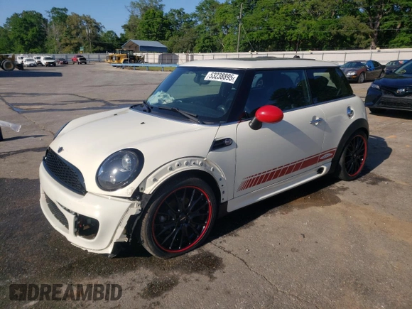 2012 MINI Hardtop with VIN WMWSU3C53CT369974, listed as a Copart auction lot 53238895 with 130,734 mi miles and Salvage Title. Bid and sale history available at DreamBid. Image 1.