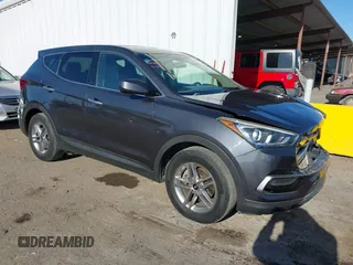 2017 Hyundai Santa Fe 2.4L with VIN 5XYZTDLBXHG465491, listed as a IAAI auction lot 42538871 with 87,506 mi miles and . Bid and sale history available at DreamBid. Image 1.