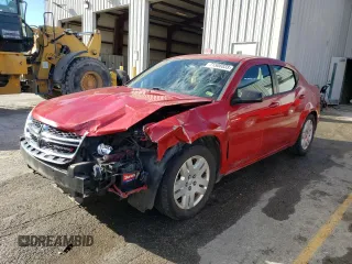 2014 Dodge Avenger SE with VIN 1C3CDZAB5EN115780, listed as a Copart auction lot 71506833 with 129,526 mi miles and Salvage Title. Bid and sale history available at carsss.com. Image 1.