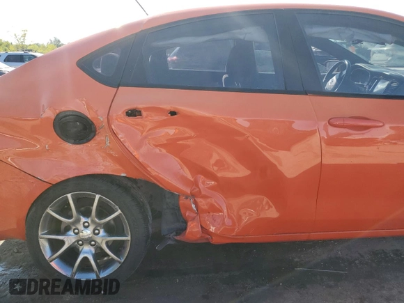 2015 Dodge Dart SXT with VIN 1C3CDFBBXFD237863, listed as a Copart auction lot 50541315 with 90,882 mi miles and Salvage Title. Bid and sale history available at carsss.com. Image 10.