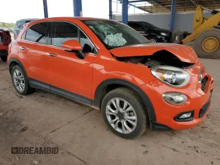 2016 FIAT 500X Lounge with VIN ZFBCFXDT7GP351730, listed as a Copart auction lot 58398785 with 41,322 mi miles and Salvage title. Bid and sale history available at DreamBid. Image 4.