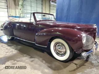 1940 Lincoln Zephyr z VIN H103725, wystawiony jako Copart lot #41631335 z przebiegiem 58 607 mil mil oraz Czysty tytuł • Clean title. Historia ofert i sprzedaży dostępna na DreamBid. Obrazek 4.