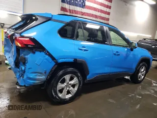 2019 Toyota RAV4 XLE with VIN JTMP1RFVXKD011571, listed as a Copart auction lot 89066895 with 81,955 mi miles and Salvage Title. Bid and sale history available at DreamBid. Image 3.