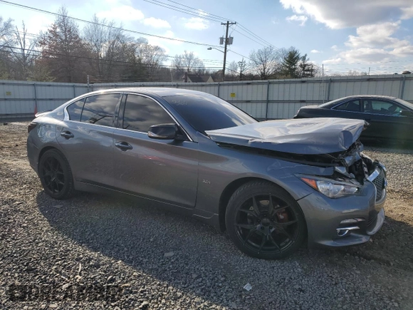 2017 Infiniti Q50 3.0t Signature Edition with VIN JN1EV7AR7HM839180, listed as a Copart auction lot 83185234 with 96,311 mi miles and Salvage Title. Bid and sale history available at carsss.com. Image 4.